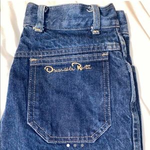 Vintage Delicious Oscar de la Renta Straight Leg Dark Wash Denim Pants